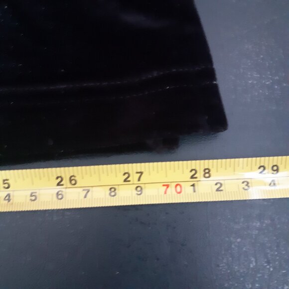 Classic Elements SZ 2XL Black Velour Women's Button Up V-Neck Tunic Top - Picture 12 of 16